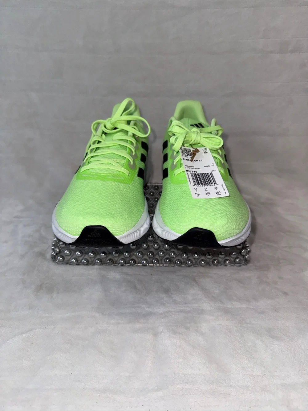 Adidas Neon Green, Black, White Men- 11.5 or women’s 13 - Athletic RunFalcon 3.0
